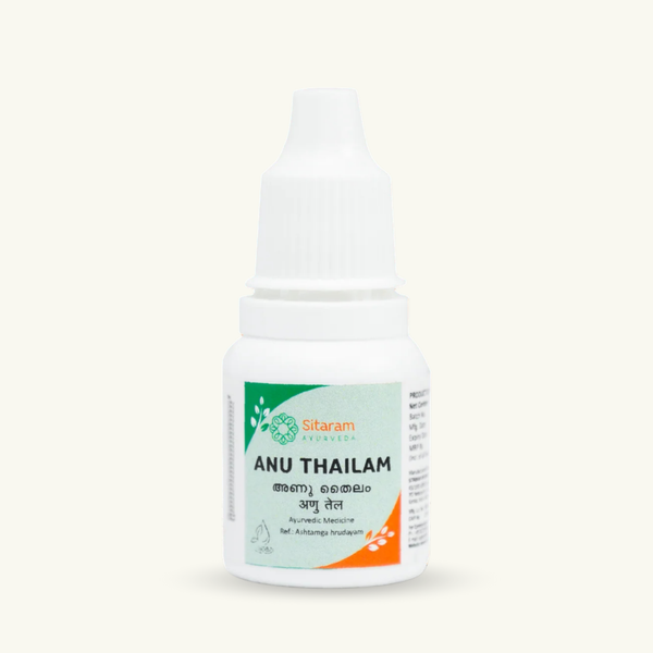 Sitaram Ayurveda, Anu Thailam (Nasya óleo), 10 ml, Thailam ayurvedico classico