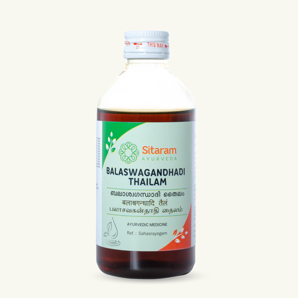 Sitaram Ayurveda, Balaswagandhadi Thailam, 200 ml, Thailam ayurvedique classique