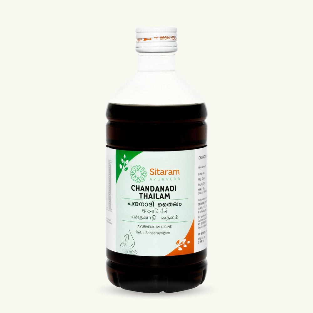 Sitaram Ayurveda, Chandanadi Thailam, 450 ml, Thailam ayurvedique classique