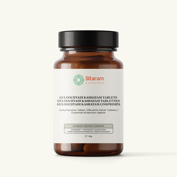 Sitaram Ayurveda, Guluchyadi Kashayam comprimidos, suplemento ayurvedico