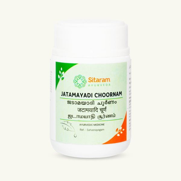 Sitaram Ayurveda, Jatamayadi Churnam, preparacao ayurvedica classica