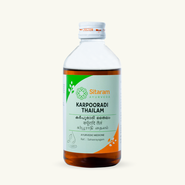 Sitaram Ayurveda, Karpooradi Thailam, Thailam ayurvedico classico