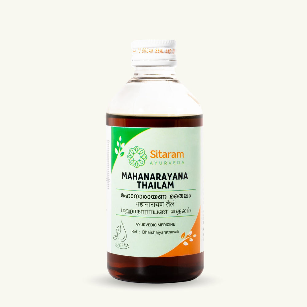 Sitaram Ayurveda, Mahanarayana Thailam, 200 ml, klasyczny ajurwedyjski Thailam