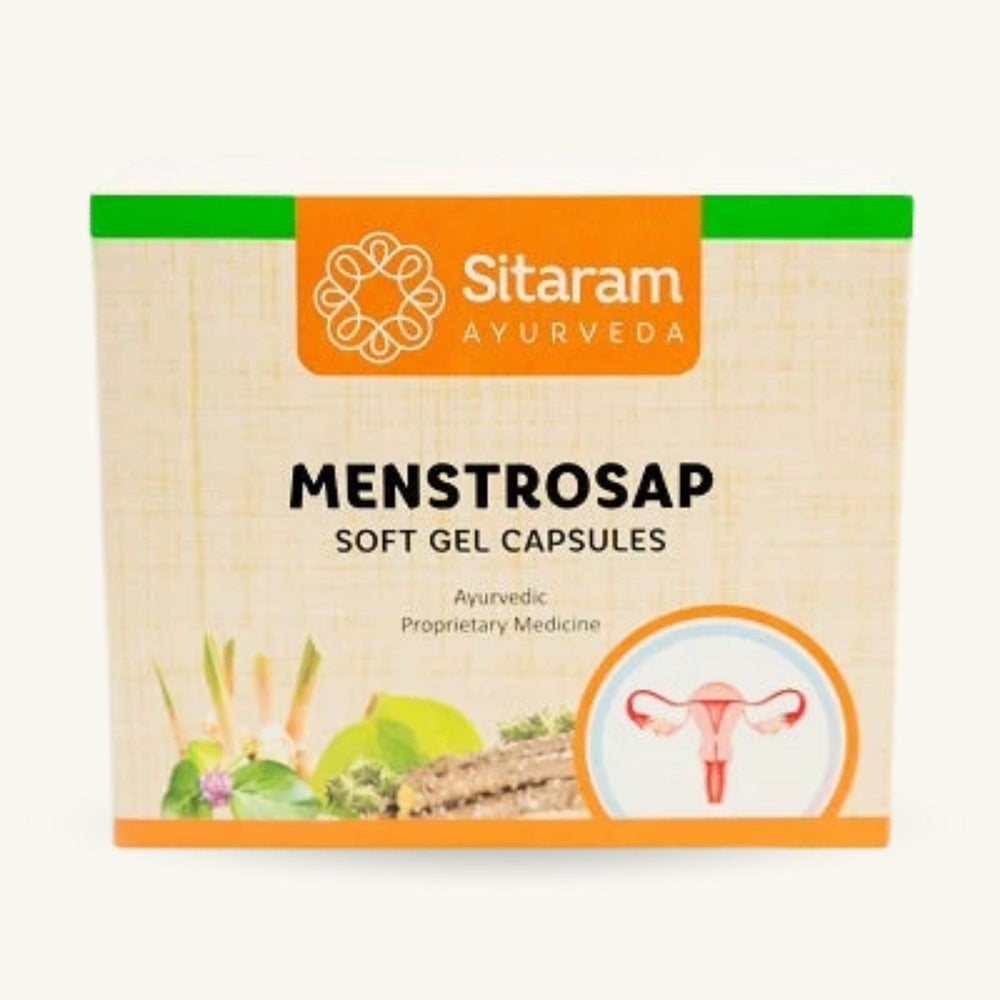 Sitaram Ayurveda, Menstrosap mehke kapsule, 100 kapsul, ajurvedsko dopolnilo