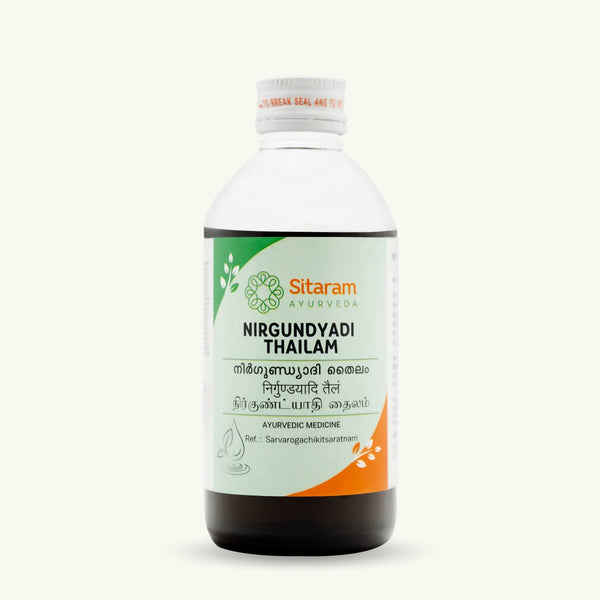 Sitaram Ayurveda, Nirgundyadi Thailam, classical Ayurvedic Thailam