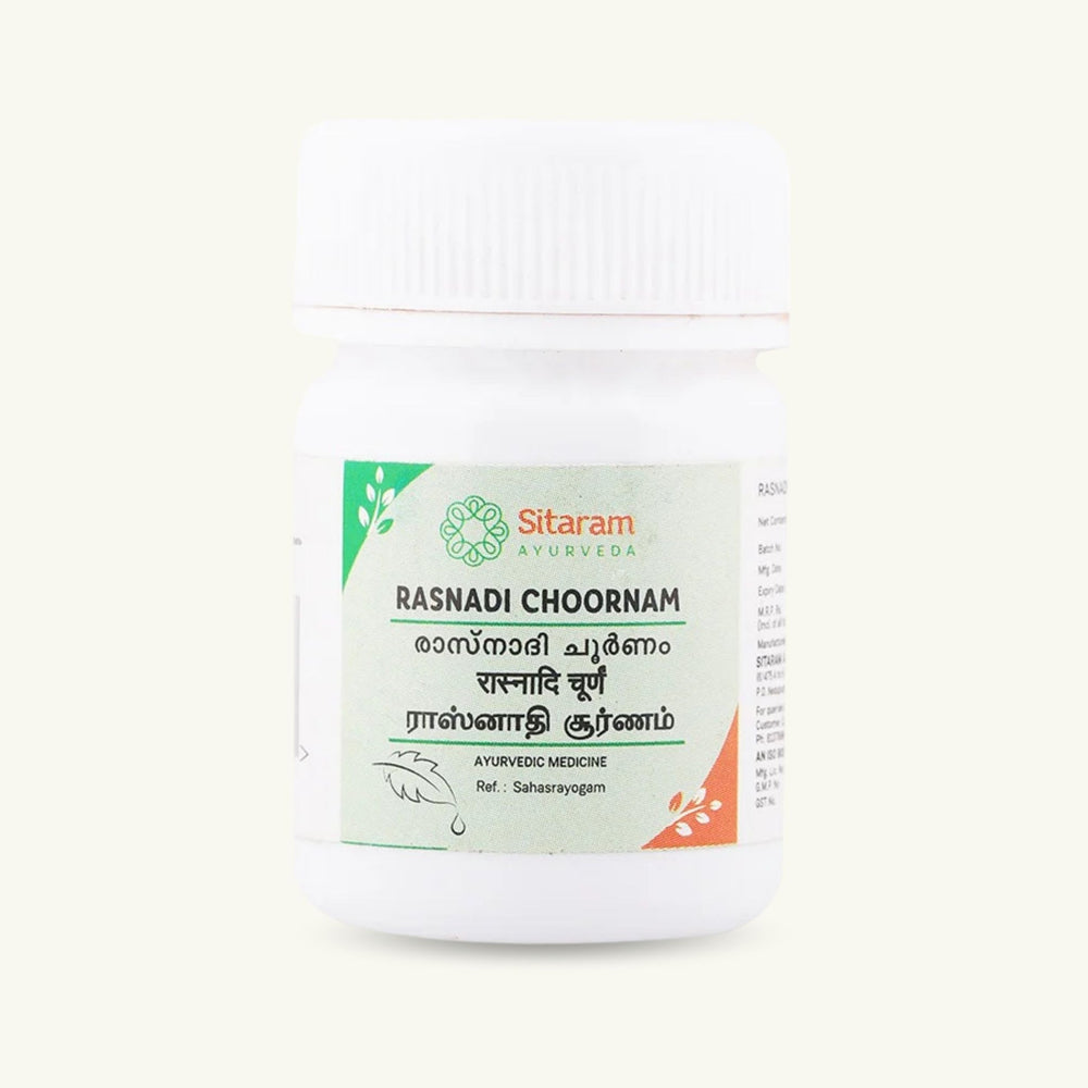 Sitaram Ayurveda, Rasnadi Choornam, 50 g, preparacao ayurvedica classica