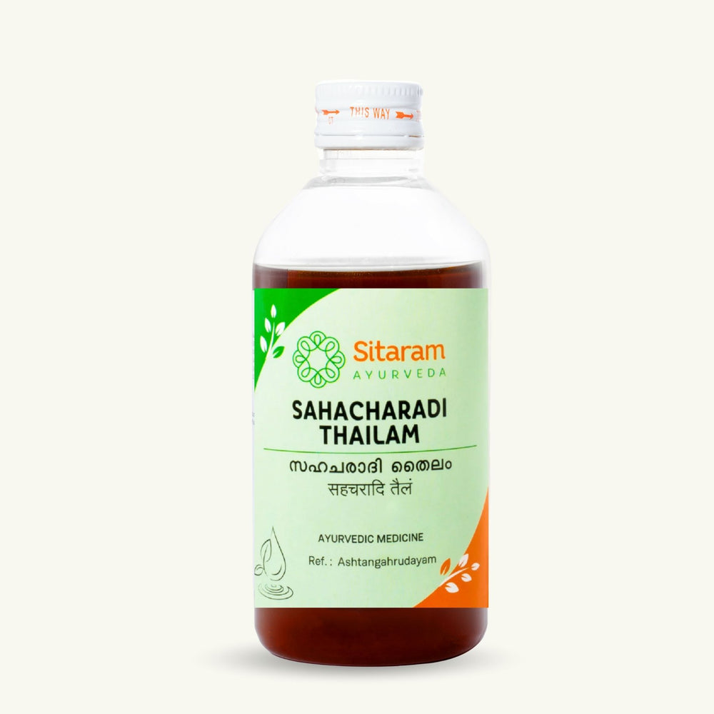 Sitaram Ayurveda, Sahacharadi Thailam, 200 ml, klasyczny ajurwedyjski Thailam