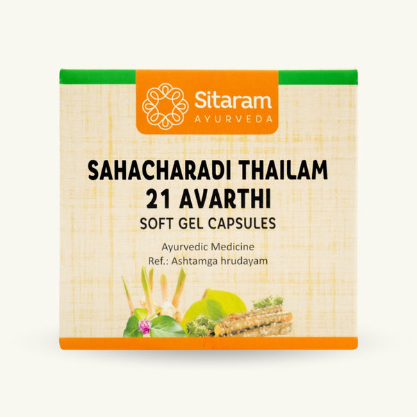 Sitaram Ayurveda, Sahacharadi 21 cápsulas moles, 100 cápsulas, suplemento ayurvedico