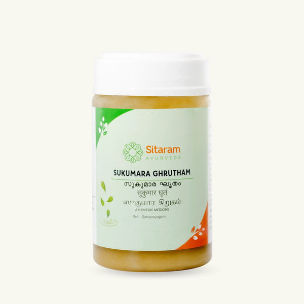 Sitaram Ayurveda, Sukumaram Ghritham, suplemento ayurvedico