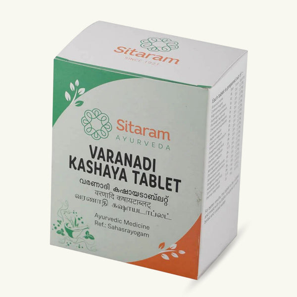Sitaram Ayurveda, Varanadi Kashayam tablete, 50 tablet, ajurvedsko dopolnilo