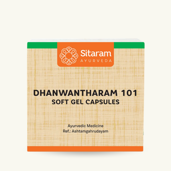 Sitaram Ayurveda, Dhanwantharam 101 Avarthy cápsulas, 100 cápsulas, suplemento ayurvedico