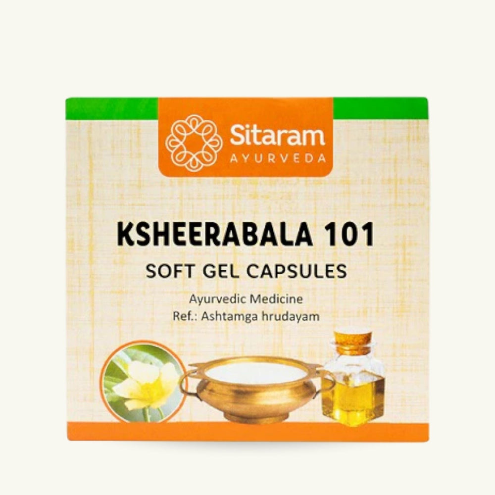 Sitaram Ayurveda, Ksheerabala 101 kapsułki miękkie, 100 kapsułek, suplement ajurwedyjski