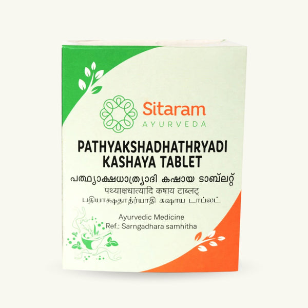 Sitaram Ayurveda, Pathyakshadhatryadi Kashayam tablety, 50 tablet, ajurvedsky doplnek
