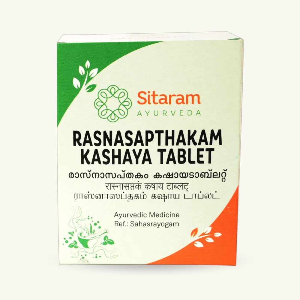 Sitaram Ayurveda, Rasnasaptakam Kashayam comprimés, 50 comprimés, complement ayurvedique